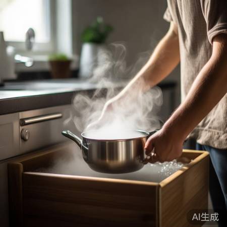 “开水消毒冰箱抽屉”