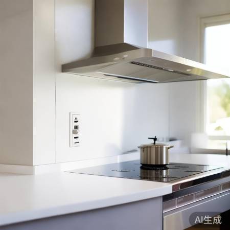 抽油烟机下插座，节省空间方便用