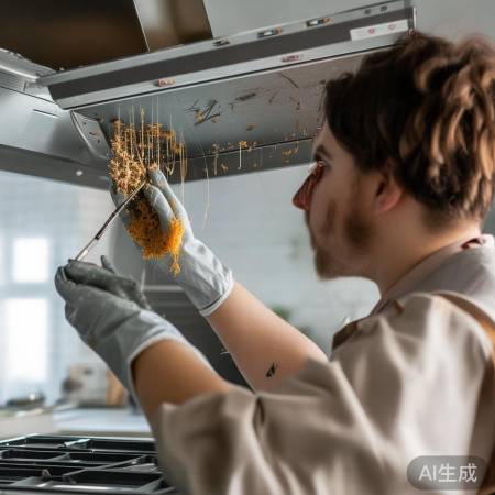 油烟机清理小飞虫