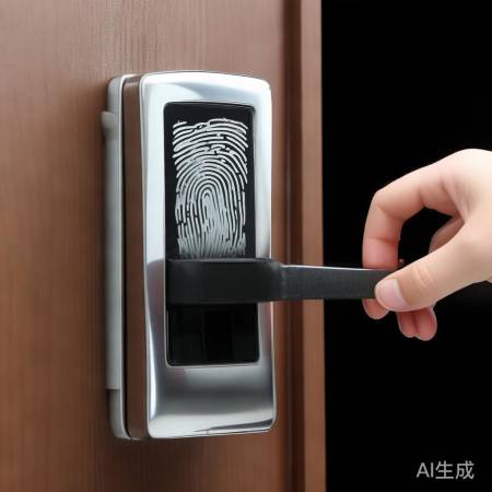 指纹锁设置：录入指纹，防撬报警
