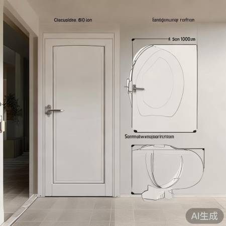 防盗门开启半径约800-100