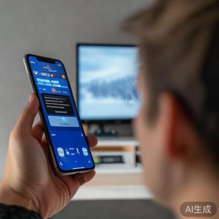 “蓝牙连接电视，按提示操作。”