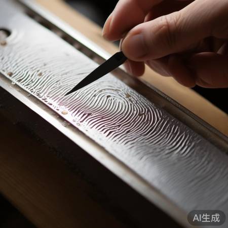 细心刮除指纹，勿伤锁面