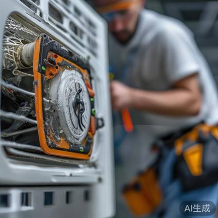 空调外机嗡嗡声,电容需检查