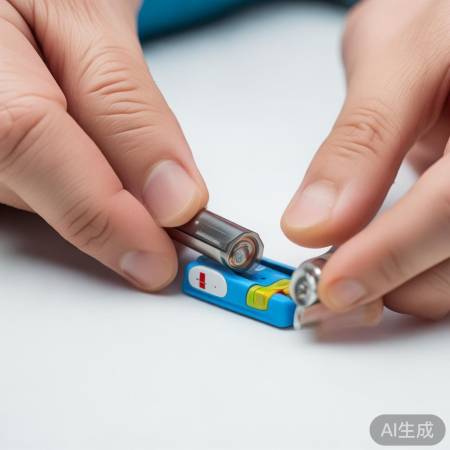 新旧电池正负极对应,装回电池完