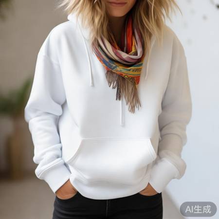 白套头衫,百搭神器。