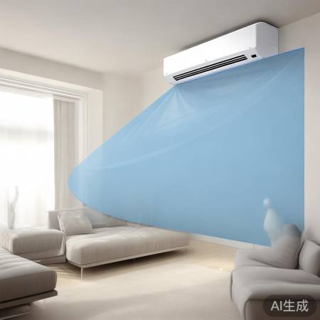 出风口角度30-45度，视线平