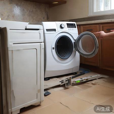 洗衣机不稳异响,调整水平解决