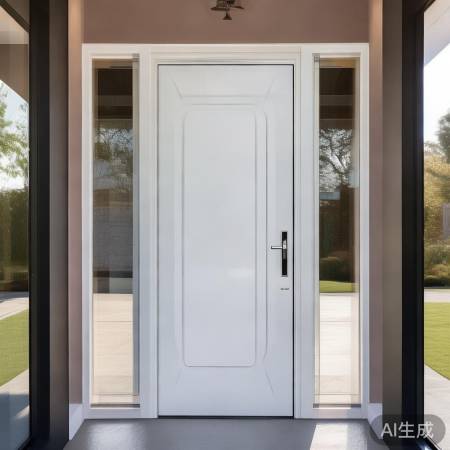 白色防盗门，美而安全