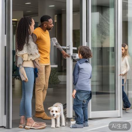 注意开启门时安全