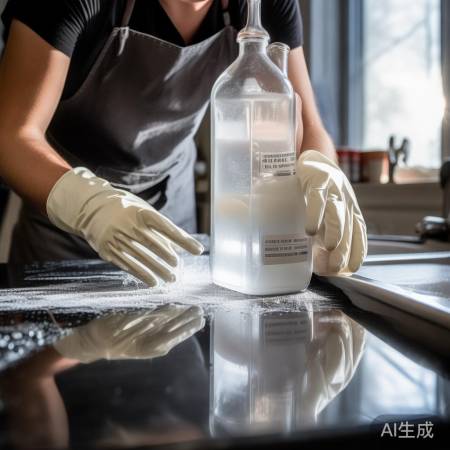 “黑壳清洁:醋苏打擦拭”