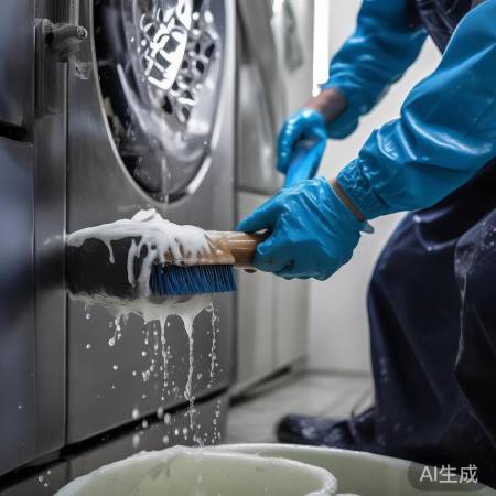 清洗洗衣机排水管