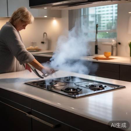 集成灶吸烟方便，火力调节易