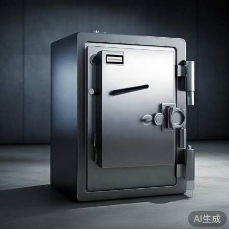 保险柜咔哒关紧