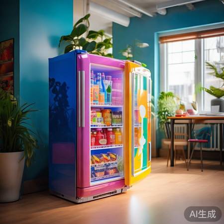 办公室小冰箱，温馨风景线