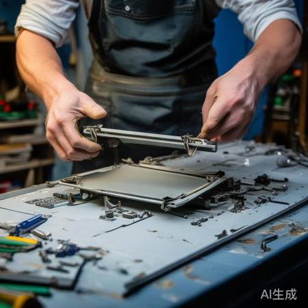 轻抬面板，小心撬卡扣