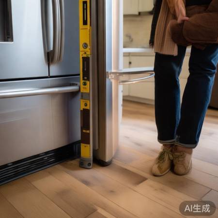 检查冰箱水平，调整脚垫