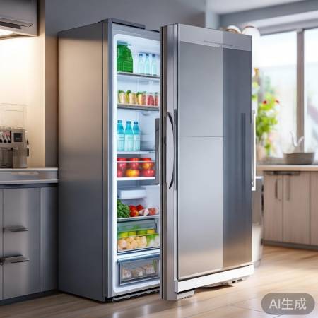 冰箱安装完毕，享清凉！