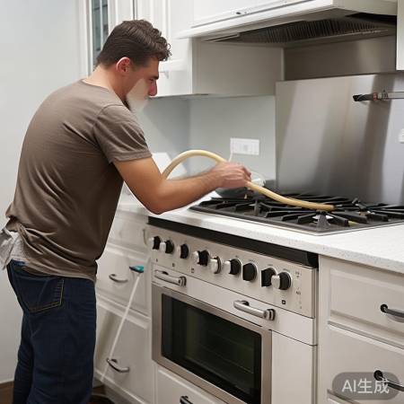 “短款燃气软管更安全整洁”