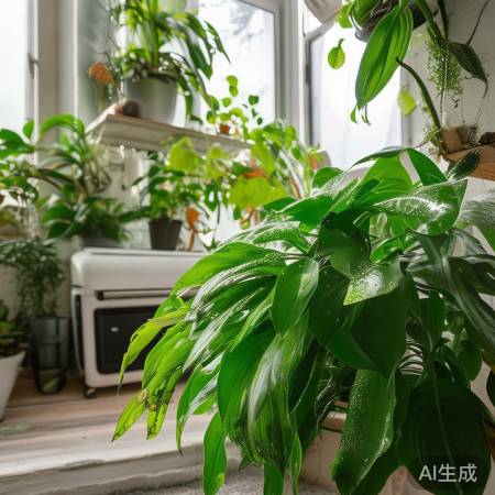 绿植净化空气降温