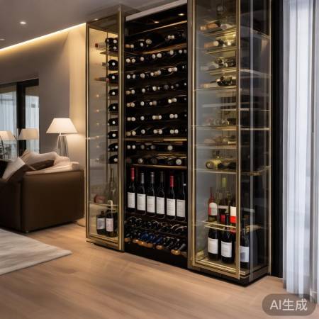 定制红酒柜，风格统一，高大上