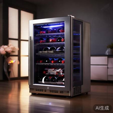 哈士奇红酒柜，恒温控湿提醒